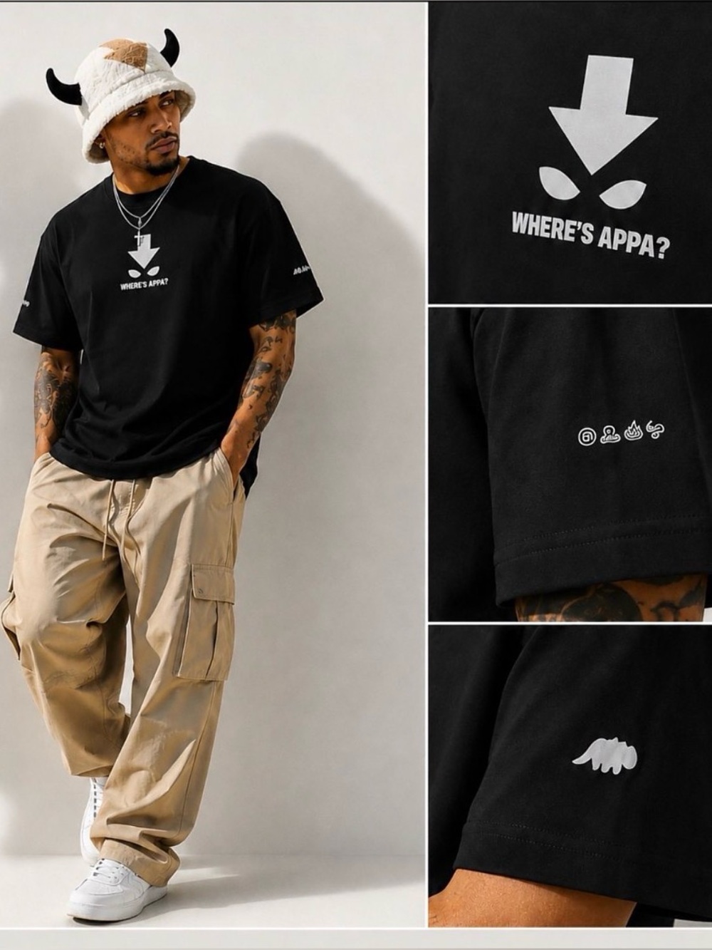 ATLA black Box embroidered Where’s Appa Tee